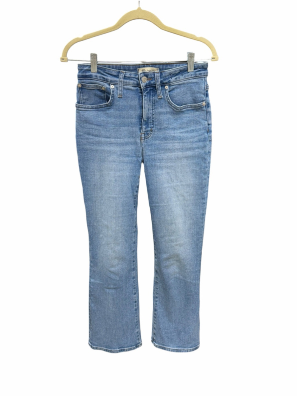 Women's Madewell Mid-Rise Kick Out Jeans Blue Size 28
